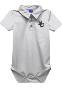 Vive La Fete Baylor Bears Baby White Team Short Sleeve One Piece Polo