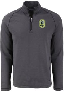 Cutter and Buck Nashville SC Mens Black Pehastin Long Sleeve Qtr Zip Pullover