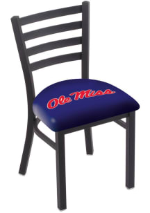Ole Miss Rebels Stationary Black Wrinkle Finish Pub Stool - Black