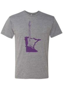 Minnesota Grey Minnesota Guitar Short Sleeve Fashion T Shirt