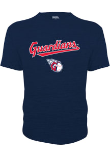 Cleveland Guardians Youth Navy Blue Wordmark Short Sleeve T-Shirt