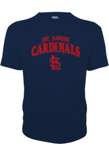 St Louis Cardinals Youth Navy Blue Arched Wordmark Short Sleeve T-Shirt