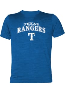 Texas Rangers Youth Blue Arched Wordmark Short Sleeve T-Shirt