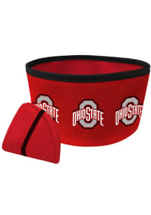 Ohio State Buckeyes Athletic O Collapsible Pet Bowl Red