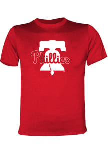 Philadelphia Phillies Youth Red Bell Wordmark Short Sleeve T-Shirt