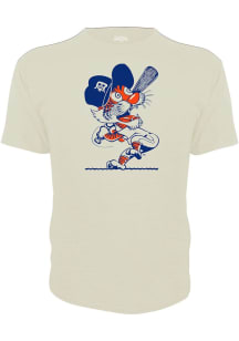Detroit Tigers Youth White Cooperstown Mascot Short Sleeve T-Shirt