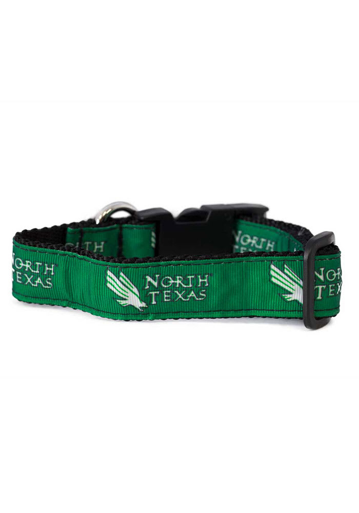North Texas Mean Green Team Logo Pet Collar