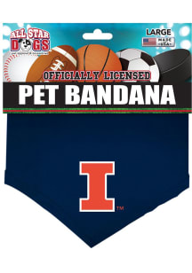 Orange Illinois Fighting Illini Team Logo Pet Bandana