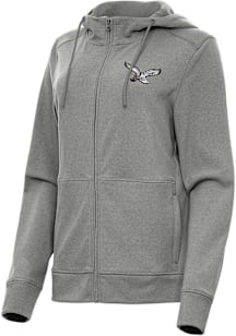 Antigua Philadelphia Eagles Womens Black Seeker Long Sleeve Full Zip Jacket