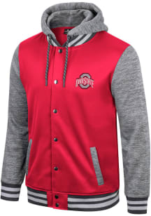 Colosseum Ohio State Buckeyes Mens Red Athletic O Medium Weight Jacket