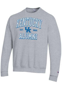 Champion Kentucky Wildcats Mens Grey Est Alumni Powerblend Long Sleeve Crew Sweatshirt