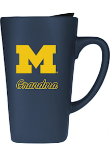 Michigan Wolverines 16oz Grandma Soft Touch Ceramic Mug - Navy Blue