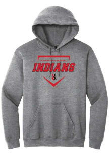 Summit Sportswear Indianapolis Indians Mens Graphite Homeplate Long Sleeve Hoodie