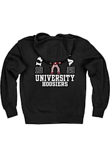 Indiana Hoosiers Mens Charcoal Hoosier The Bison Long Sleeve Full Zip Jacket