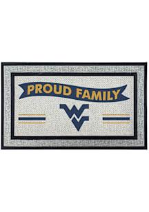 West Virginia Mountaineers Proud Family 18x30 Door Mat