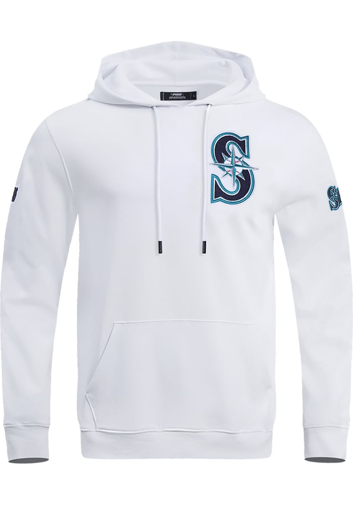 Pro Standard Seattle Mariners Mens White Classic Chenille Hoodie