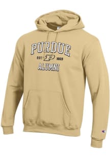 Mens Purdue Boilermakers Gold Champion Est Alumni Powerblend Hooded Sweatshirt