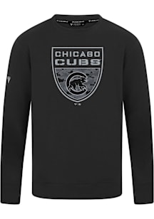 Levelwear Chicago Cubs Black Mandate Buckler Long Sleeve T Shirt