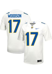 Cole Woodson  Mens White Pitt Panthers Football Name And Number Football Jersey