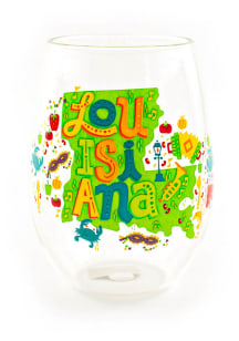 Louisiana 12oz Stemless Wine Glass