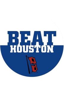 Navy Blue Tulsa Golden Hurricane 3&quot; Beat Houston Button