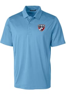 Cutter and Buck FC Dallas Mens Light Blue Prospect Short Sleeve Polo
