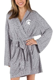 Womens Michigan State Spartans Charcoal Concepts Sport Frill Robe