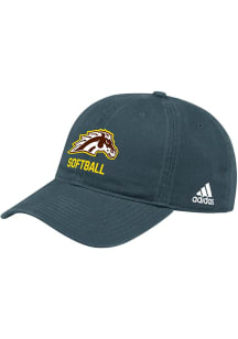 Adidas Black Western Michigan Broncos Softball Washed Slouch Adjustable Hat