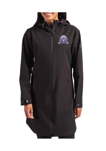 Womens Northwestern Wildcats Black Cutter and Buck Vault Camano Light Weight Jacket