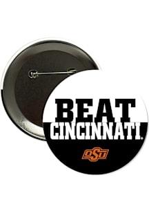 Oklahoma State Cowboys BEAT Cincinnati 3" Button - Orange