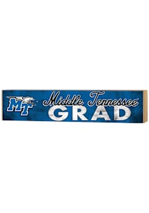 KH Sports Fan Middle Tennessee Blue Raiders Grad graduation graphic Sign - Blue