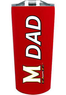 Red Maryland Terrapins 18oz Soft Touch Dad Stainless Steel Tumbler