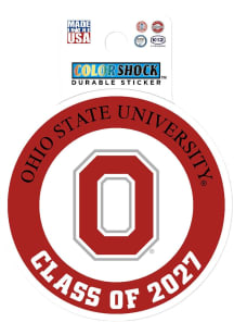 Red Ohio State Buckeyes Class of 2027 Durable Stickers