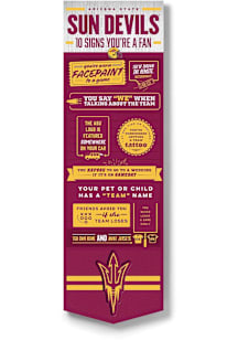 Arizona State Sun Devils Wall Art Sign - Black