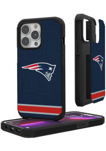 New England Patriots Stripe iPhone Rugged Phone Cover