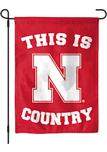 Nebraska Cornhuskers This Is Country Garden Flag - Red