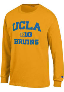 Mens UCLA Bruins Gold Champion Big Ten Jersey Tee