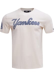 Pro Standard New York Yankees White Varsity Blues Short Sleeve T Shirt