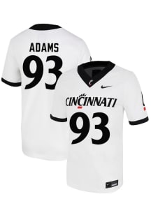 Harris Adams Nike Mens White Cincinnati Bearcats NIL Name And Number Football Jersey