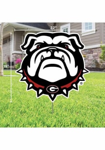 Georgia Bulldogs Mascot Yard Sign - White