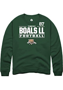 Timothy Boals ll Ohio Bobcats Mens Green Football NIL Stacked Box Player Crew