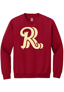 Summit Sportswear Frisco Rough Riders Mens Cardinal Primary Logo Long Sleeve Crew Sweatshirt