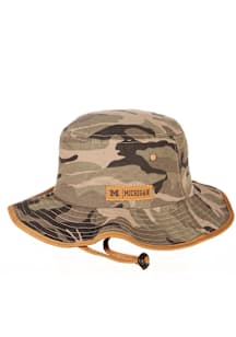 Michigan Wolverines Brown Camo Machete Bucket Mens Bucket Hat
