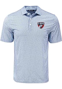 Cutter and Buck FC Dallas Navy Blue Pike Diamond Dot Big and Tall Polo