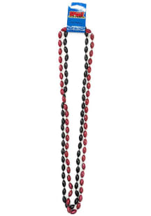 Local Gear 2pk Red and Black Old Football Spirit Necklace