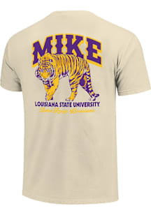 LSU Tigers Ivory Drawn Mike Short Sleeve T Shirt