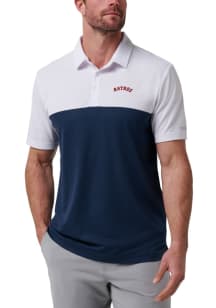 Travis Mathew Houston Astros Mens Navy Blue Home Run Leader Short Sleeve Polo