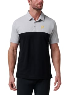 Travis Mathew Pittsburgh Pirates Mens Black Home Run Leader Short Sleeve Polo