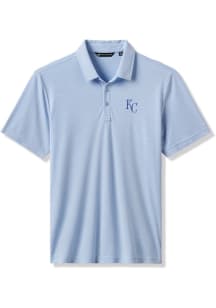 Travis Mathew Kansas City Royals Mens Light Blue Playoff Pitch Short Sleeve Fashion Polo