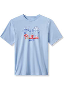 Travis Mathew Philadelphia Phillies Light Blue Strike Two Short Sleeve T Shirt